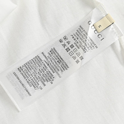 T-shirt blanc Gucci avec logo audacieux
