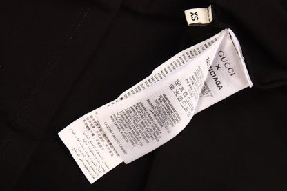 T-shirt noir GUCCI x BALENCIAGA à logo goutte