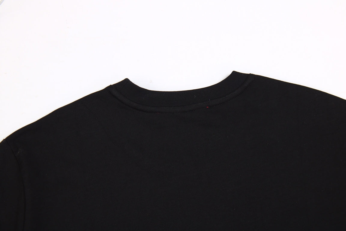 T-shirt noir GUCCI x BALENCIAGA à logo fleuri