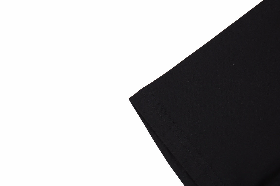 T-shirt noir GUCCI x BALENCIAGA à logo fleuri