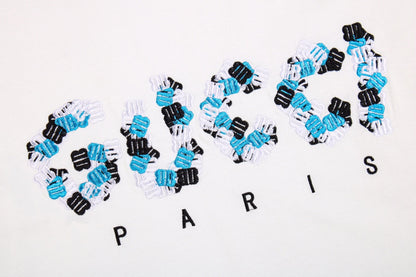 T-shirt blanc GUCCI x BALENCIAGA à logo floral