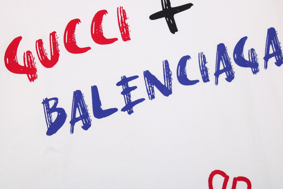 T-shirt blanc GUCCI x BALENCIAGA