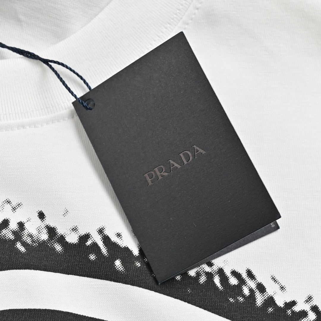 T-shirt à logo graphique Prada