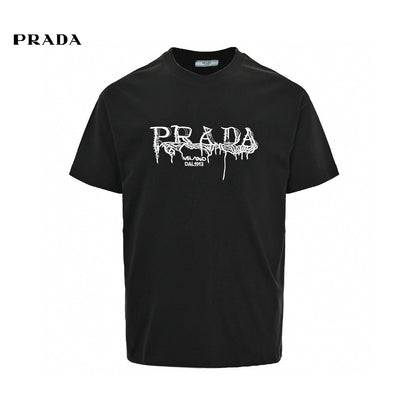 T-shirt Prada à logo graphique (noir)