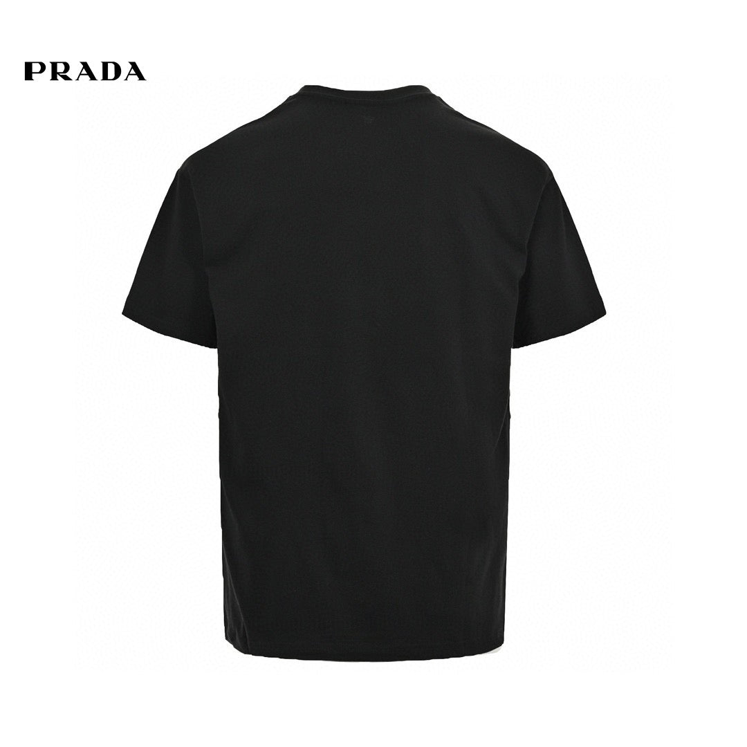 T-shirt Prada à logo graphique (noir)