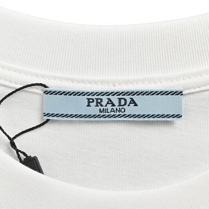 T-shirt Prada à logo graphique (blanc)