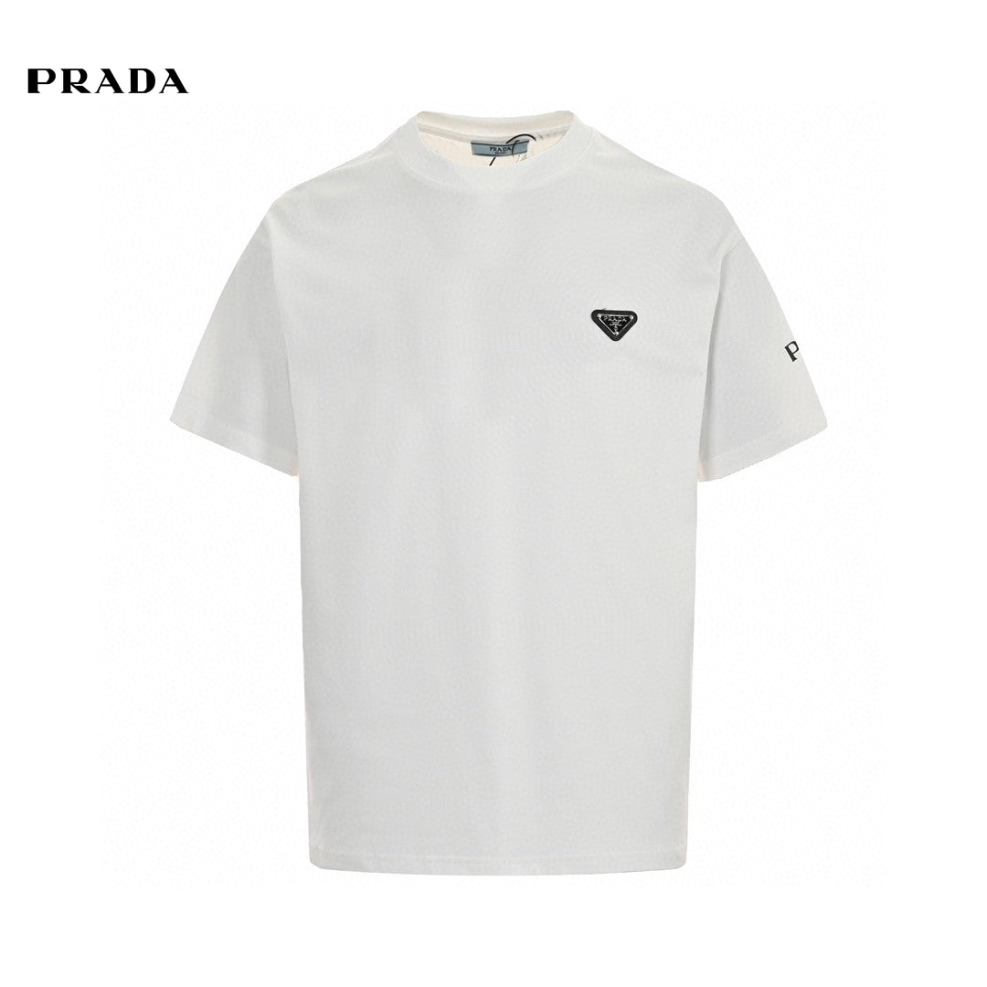T-shirt à logo Prada (blanc)