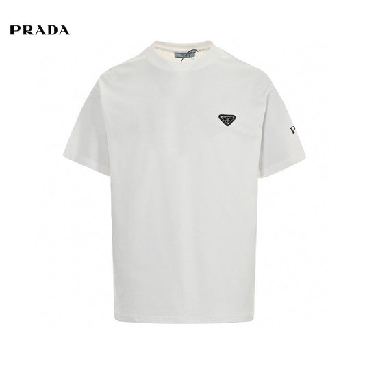 T-shirt à logo Prada (blanc)