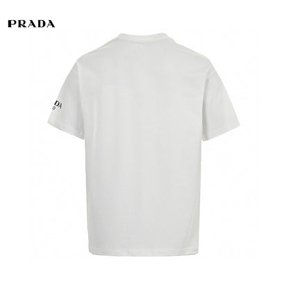 T-shirt à logo Prada (blanc)