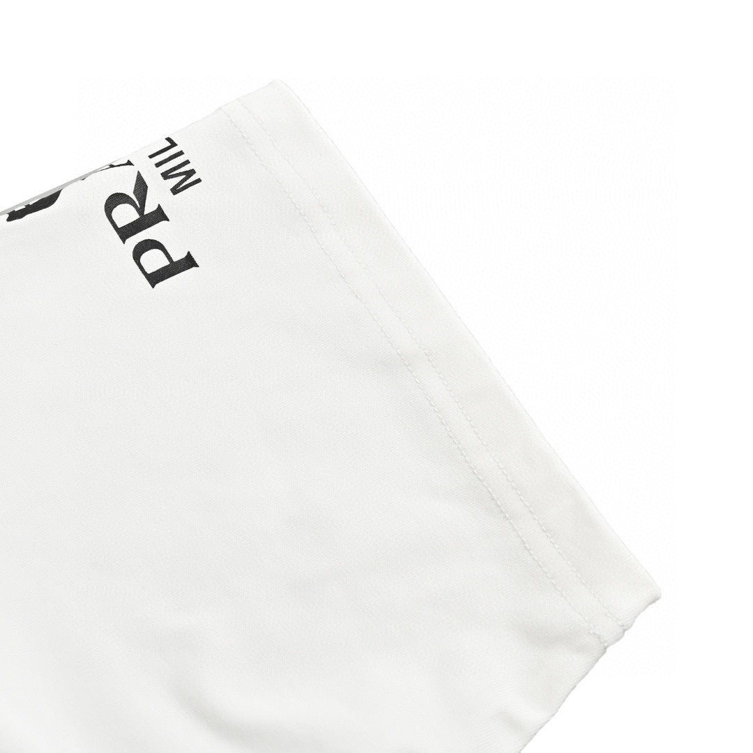 T-shirt à logo Prada (blanc)