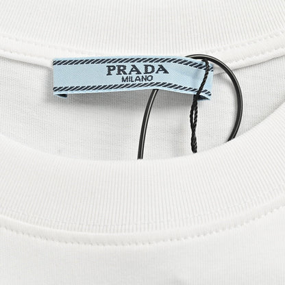 T-shirt à logo Prada (blanc)