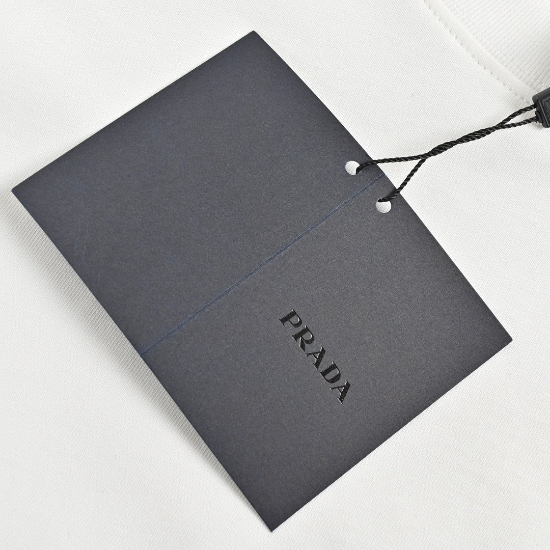 T-shirt à logo Prada (blanc)