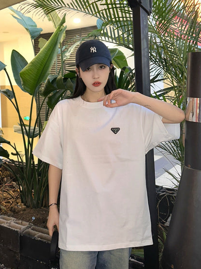 T-shirt à logo Prada (blanc)