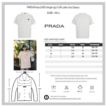 T-shirt à logo Prada (blanc)