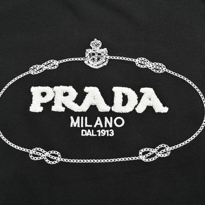 T-shirt Prada Milano noir à logo