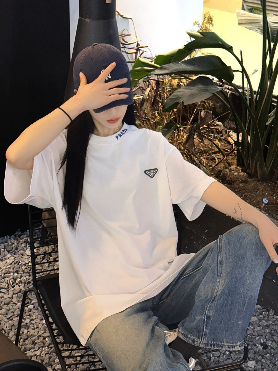 T-shirt Prada Milano Logo (Blanc)