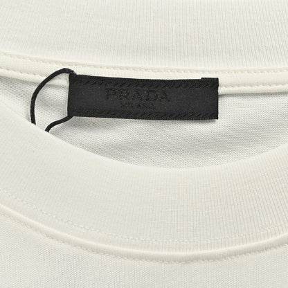 T-shirt Prada Milano blanc à emblème