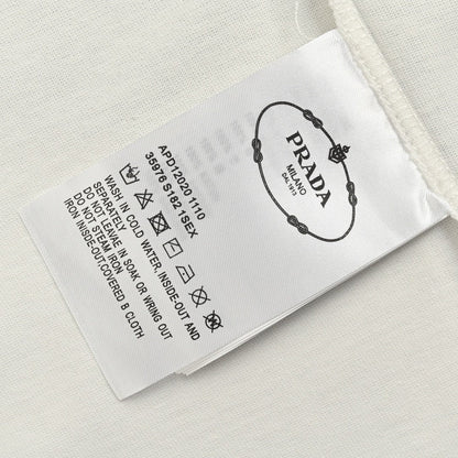 T-shirt Prada Milano blanc à emblème