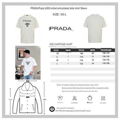 T-shirt Prada Milano blanc à emblème