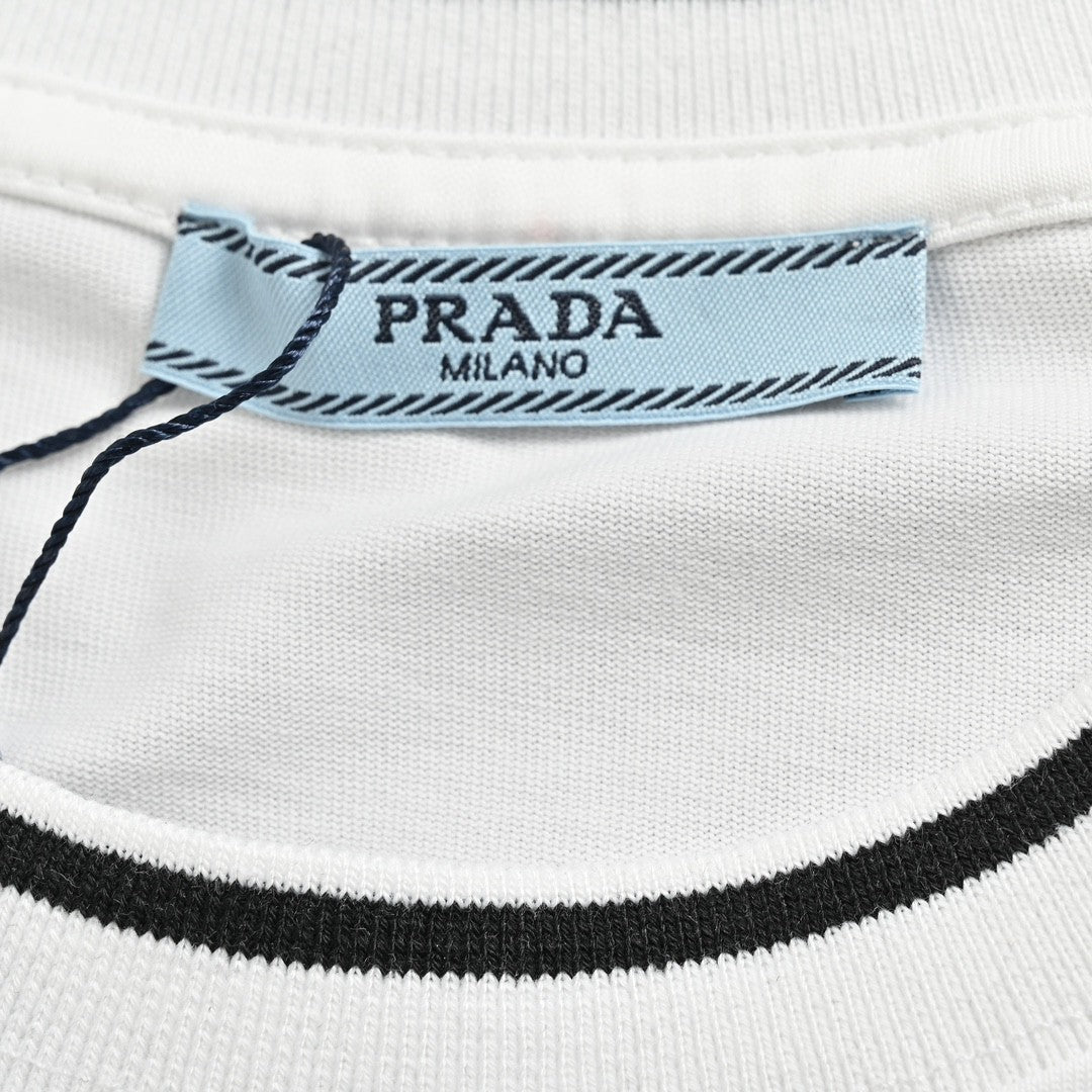 T-shirt blanc Prada Milano