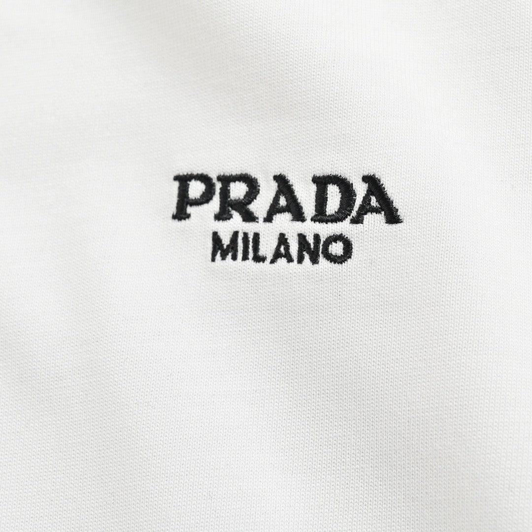T-shirt blanc Prada Milano