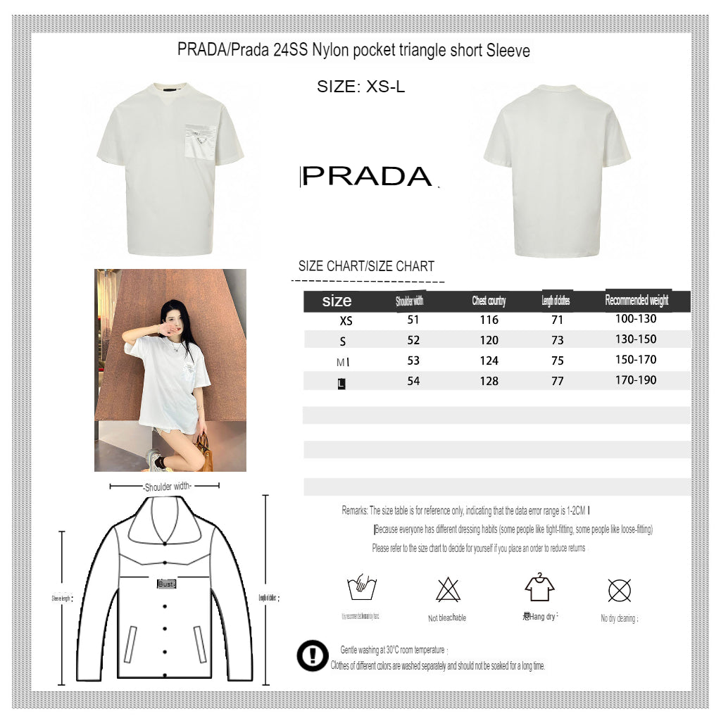 T-shirt Prada à poche