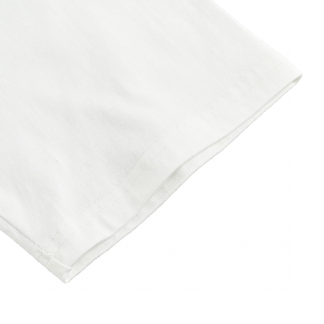 T-shirt Prada blanc avec logo discret