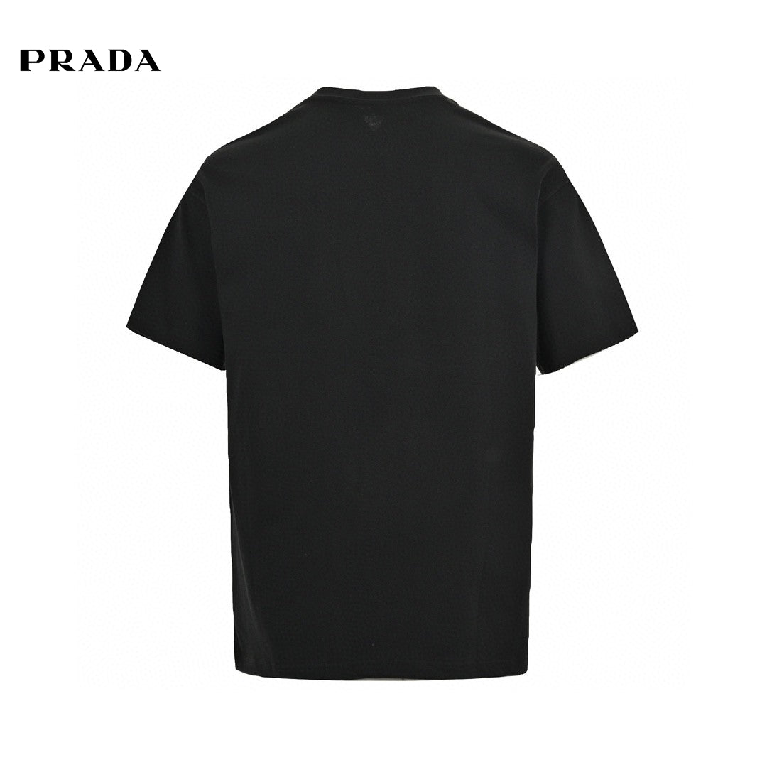 T-shirt à logo triangulaire Prada