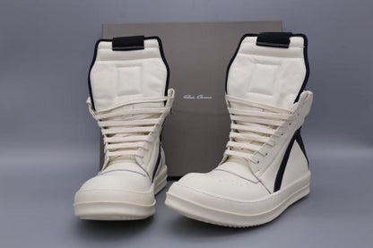 RICK OWENS GÉOBASKET NOIR LAIT