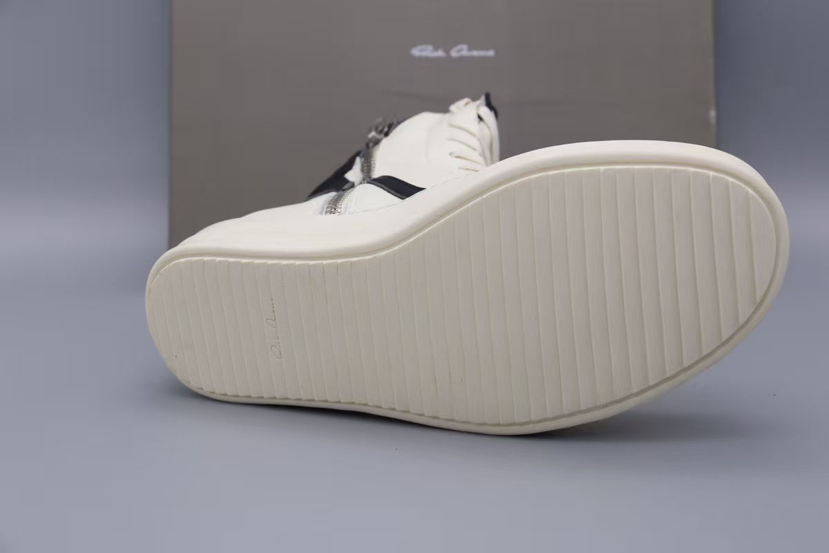 RICK OWENS GÉOBASKET NOIR LAIT