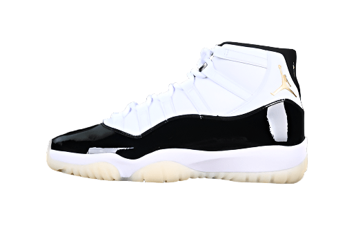 AIR JORDAN 11 DMP BLANC/NOIR/OR