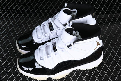 AIR JORDAN 11 DMP BLANC/NOIR/OR