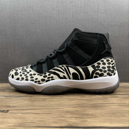 AIR JORDAN 11 RETRO ANIMAL INSTINCT NOIR/ROUGE-VOILE-BLANC