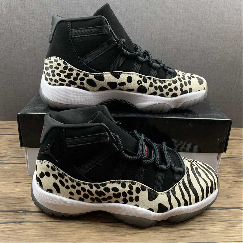 AIR JORDAN 11 RETRO ANIMAL INSTINCT NOIR/ROUGE-VOILE-BLANC