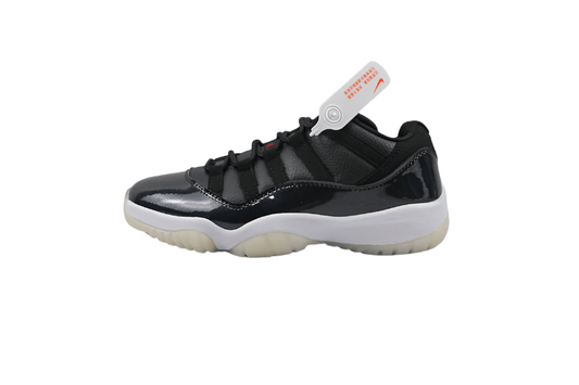 AIR JORDAN 11 RETRO LOW 72-10 NOIR/ROUGE GYM/BLANC/VOILE