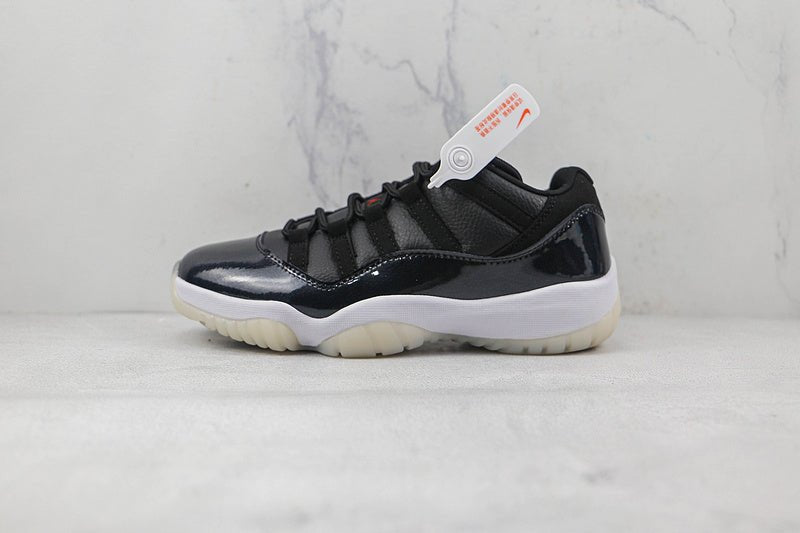 AIR JORDAN 11 RETRO LOW 72-10 NOIR/ROUGE GYM/BLANC/VOILE