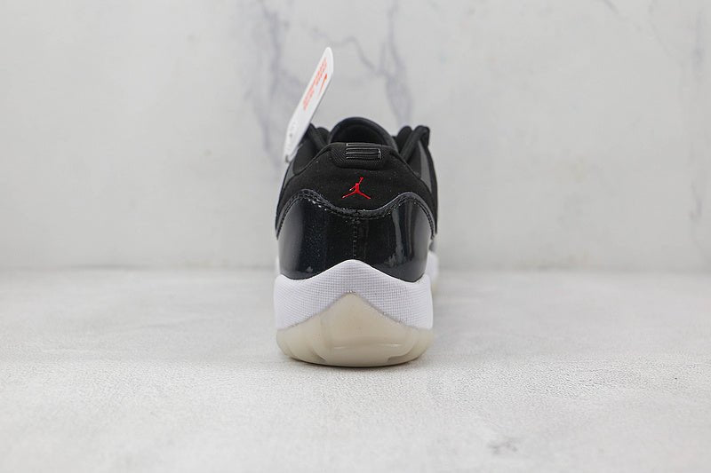 AIR JORDAN 11 RETRO LOW 72-10 NOIR/ROUGE GYM/BLANC/VOILE
