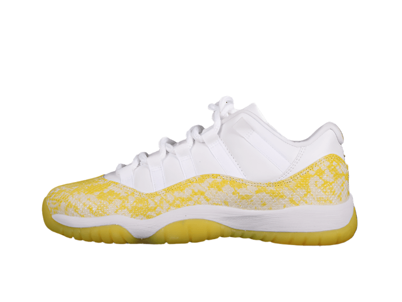 AIR JORDAN 11 RETRO LOW JAUNE PEAU DE SERPENT BLANC