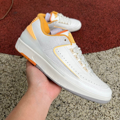 Air Jordan 2 Low Gris/Blanc/Orange