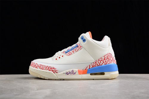 AIR JORDAN 3 MR TRIPLE DOUBLE PE BLANC/ROUGE/BLEU