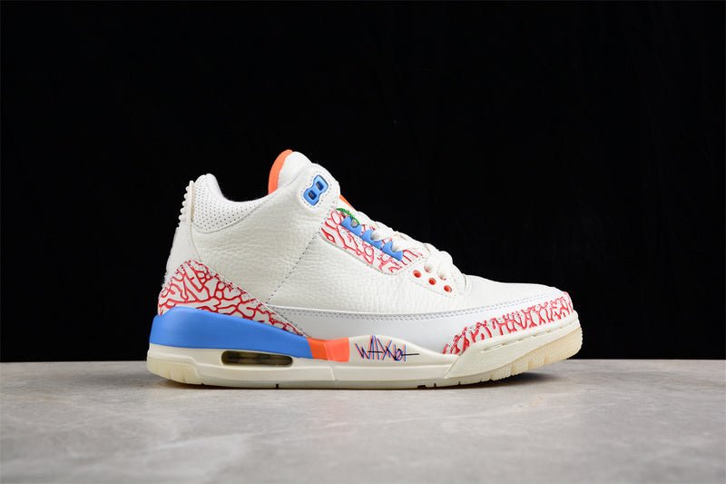 AIR JORDAN 3 MR TRIPLE DOUBLE PE BLANC/ROUGE/BLEU