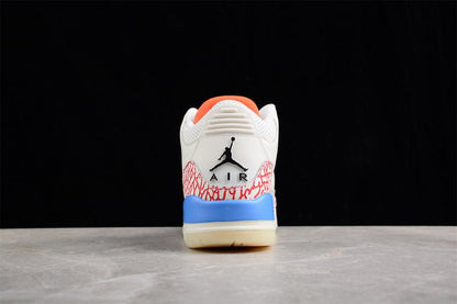 AIR JORDAN 3 MR TRIPLE DOUBLE PE BLANC/ROUGE/BLEU
