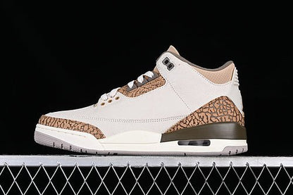 AIR JORDAN 3 PALOMINO GRIS/MARRON/BLANC