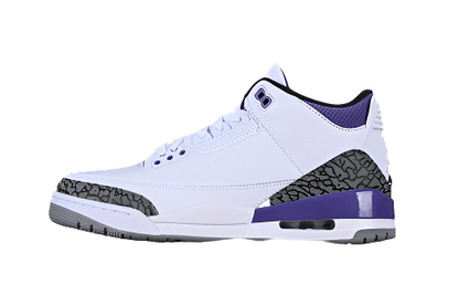 AIR JORDAN 3 VERT PIN BLANC/NOIR/GRIS/VIOLET