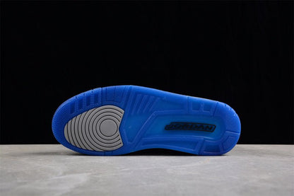 AIR JORDAN 3 RETRO NOIR/BLEU SPORT GRIS LOUP