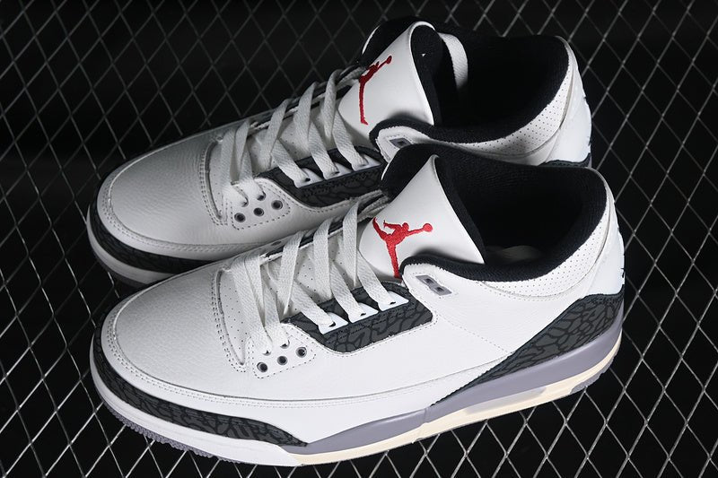 AIR JORDAN 3 RETRO GRIS CIMENT BLANC/GRIS/NOIR