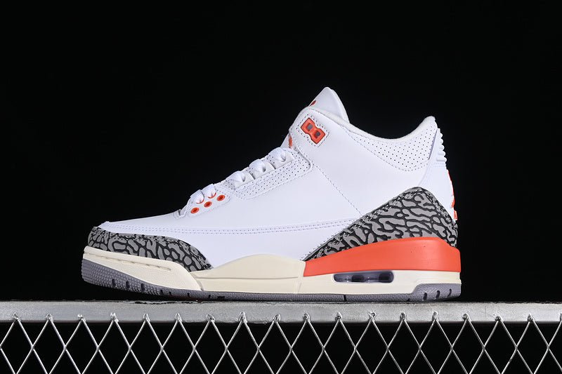 AIR JORDAN 3 RETRO GEORGIA BLANC PÊCHE/ARGILE COSMIQUE/VOILE/GRIS CIMENT/ANTHRACITE