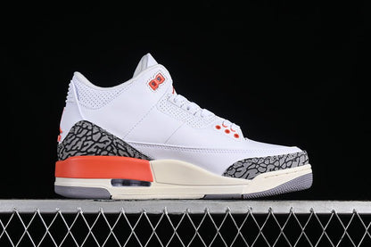 AIR JORDAN 3 RETRO GEORGIA BLANC PÊCHE/ARGILE COSMIQUE/VOILE/GRIS CIMENT/ANTHRACITE