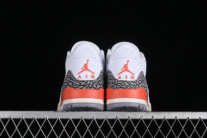 AIR JORDAN 3 RETRO GEORGIA BLANC PÊCHE/ARGILE COSMIQUE/VOILE/GRIS CIMENT/ANTHRACITE