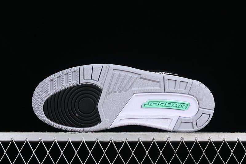 AIR JORDAN 3 RETRO GREEN GLOW NOIR/VERT LUMINEUX/GRIS LOUP/BLANC 